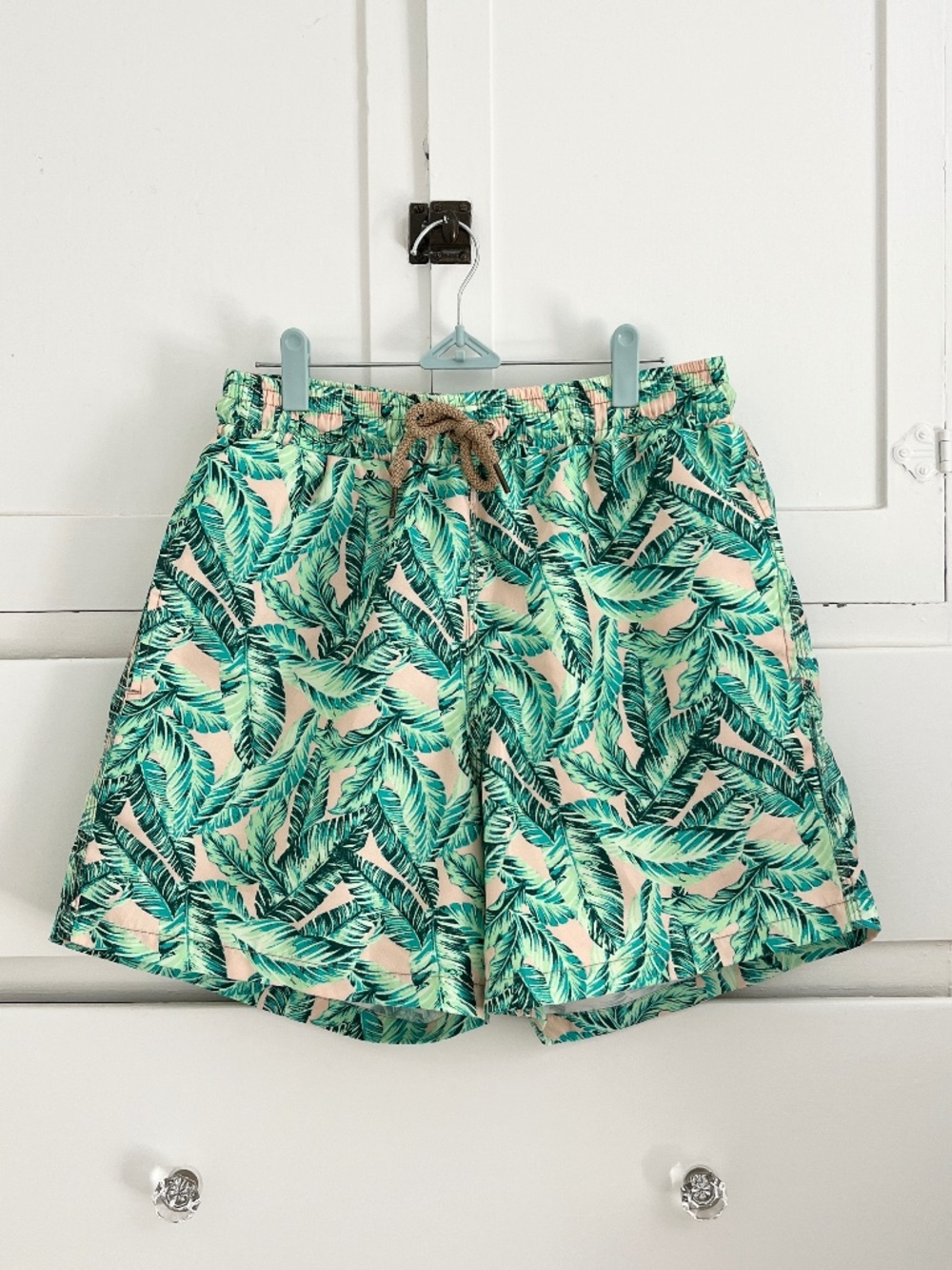 Maaji Pink Lemonade Tropical Swim Trunks Men's L